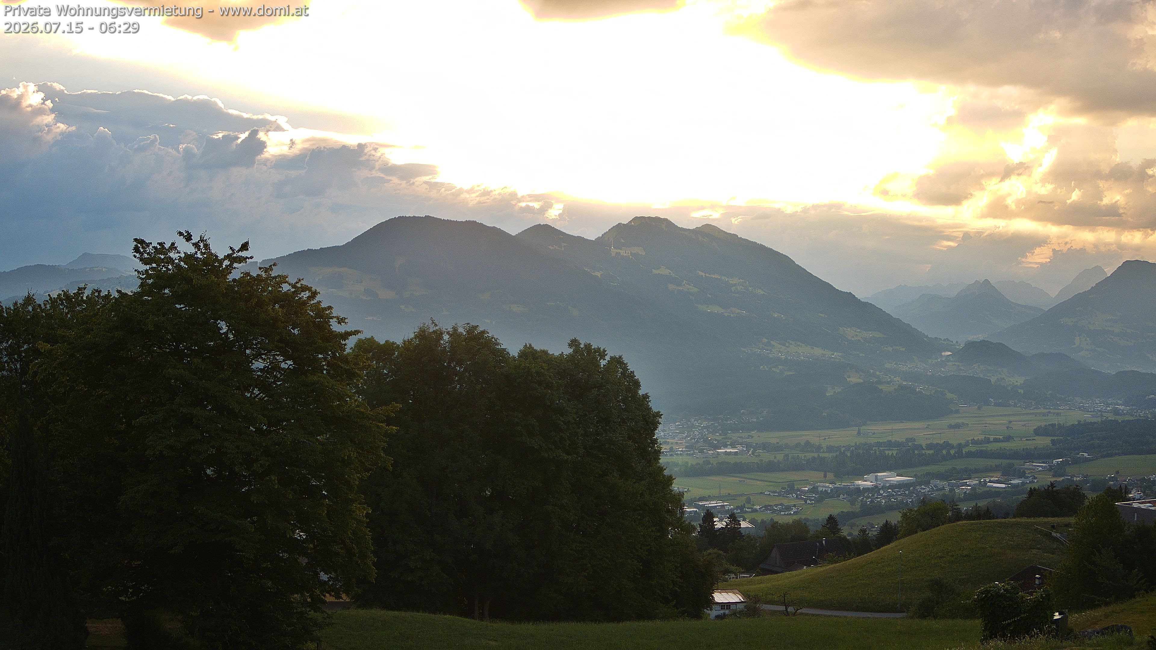 Archiv Foto Webcam Ausblick von Amerlügen bei Frastanz