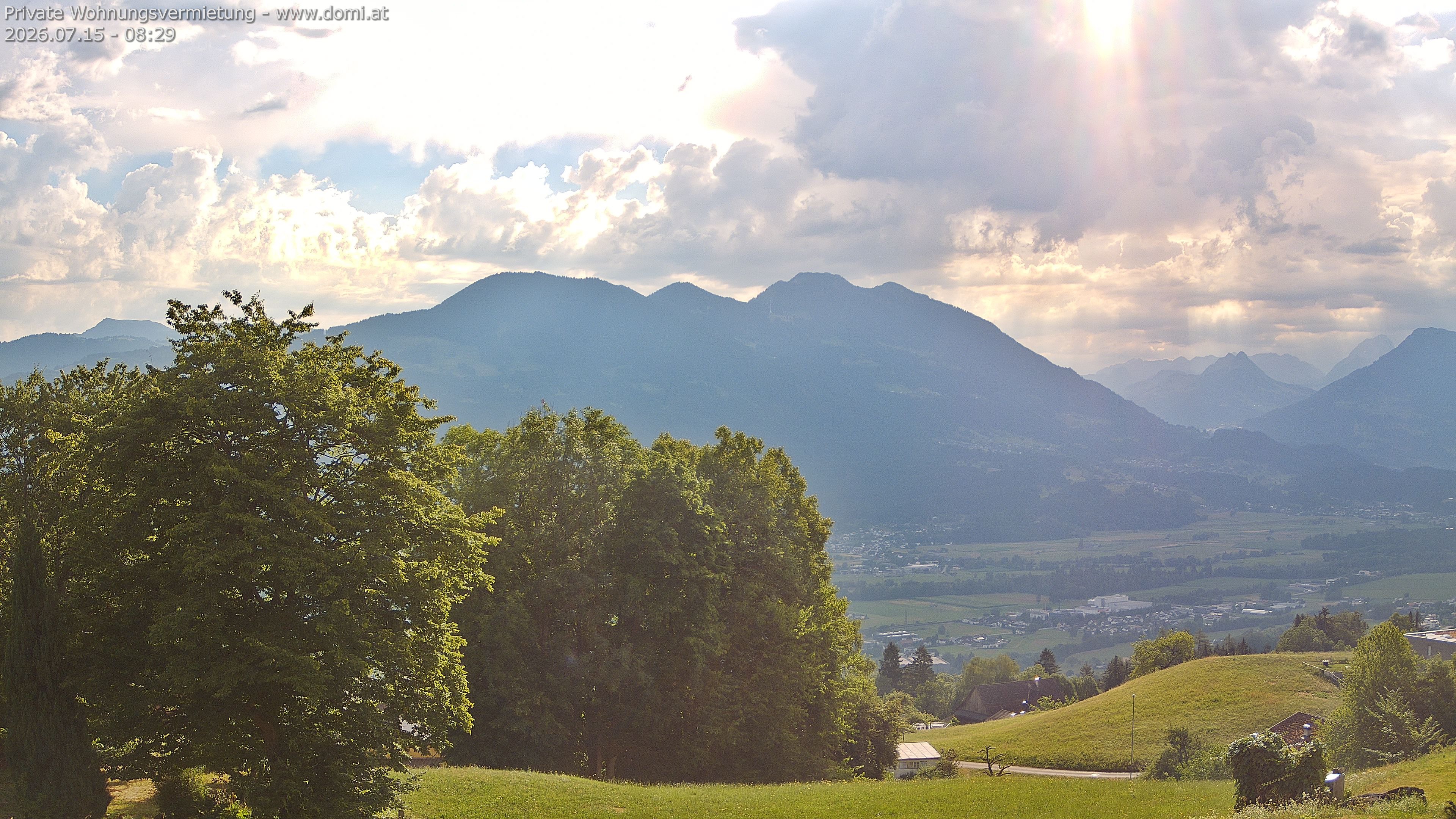 Archiv Foto Webcam Ausblick von Amerlügen bei Frastanz