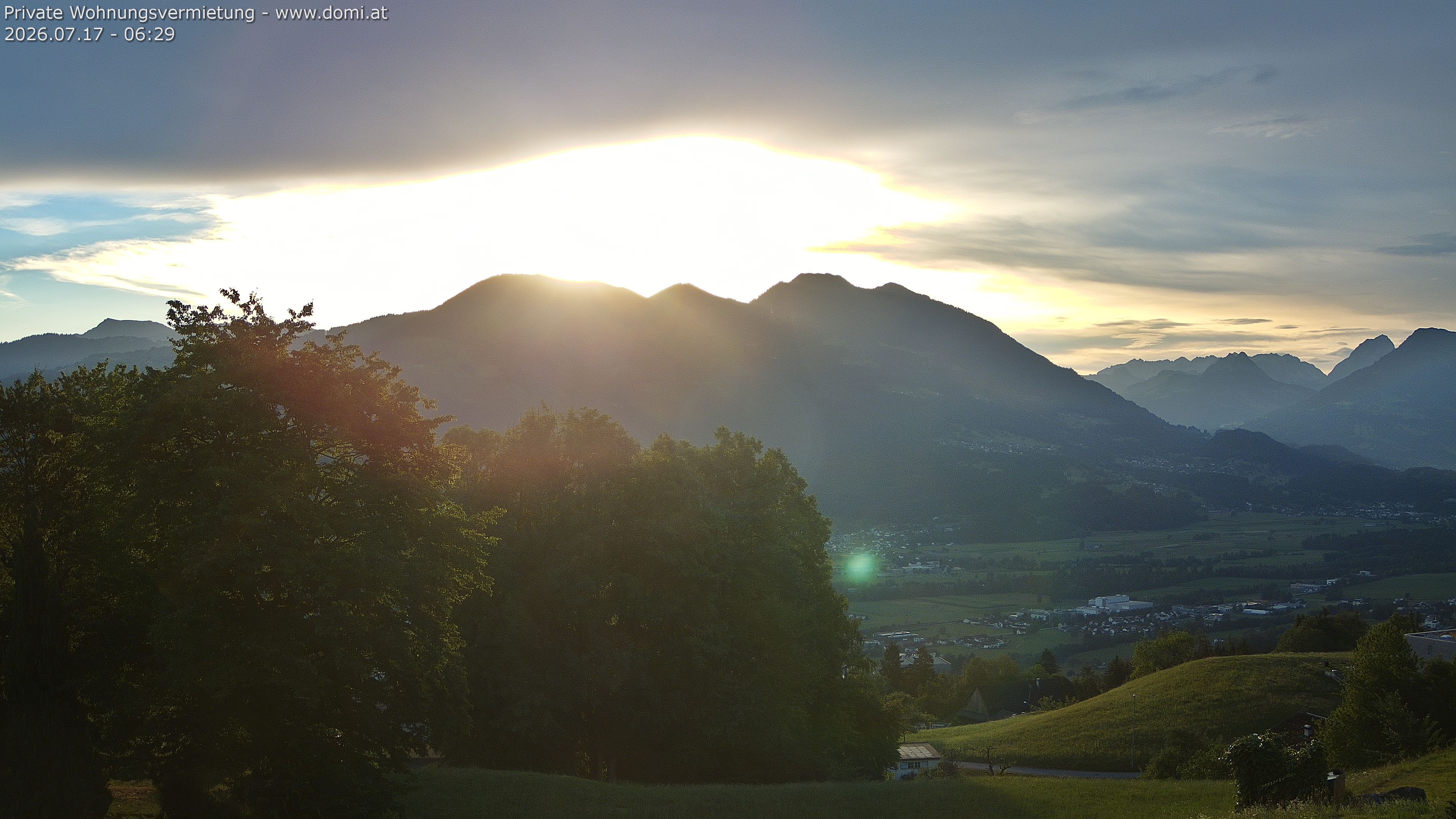 Archiv Foto Webcam Ausblick von Amerlügen bei Frastanz