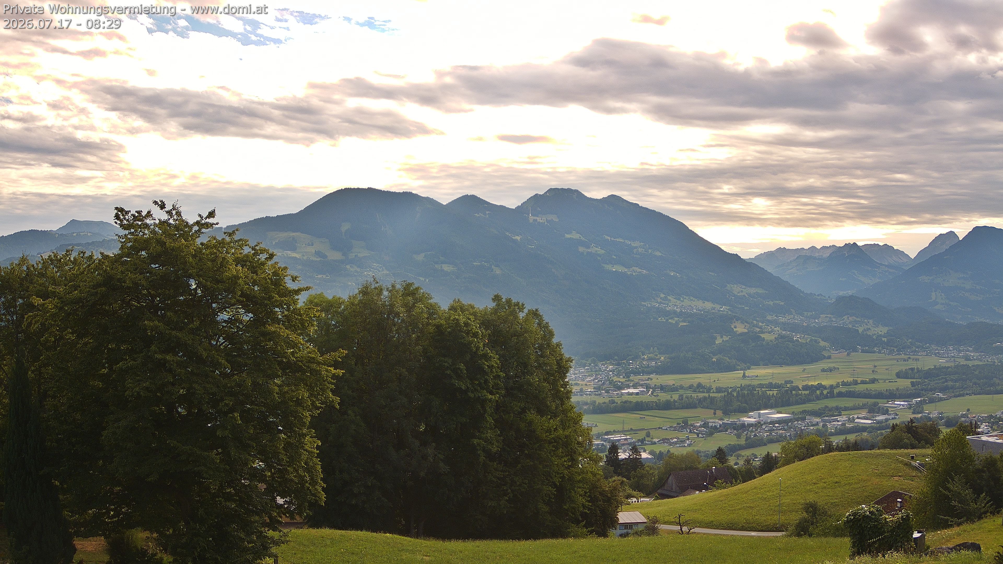 Archiv Foto Webcam Ausblick von Amerlügen bei Frastanz