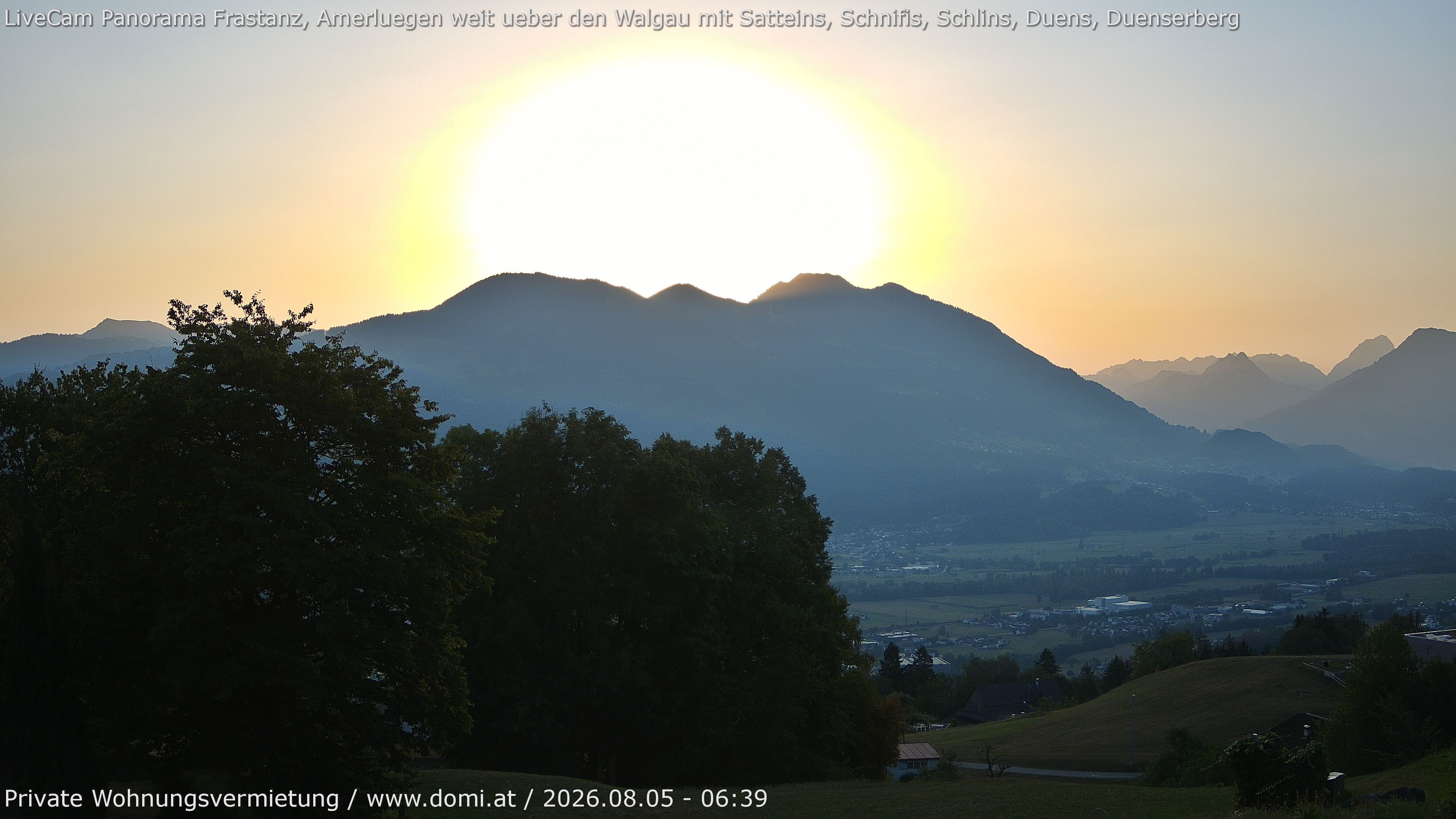 Archiv Foto Webcam Ausblick von Amerlügen bei Frastanz