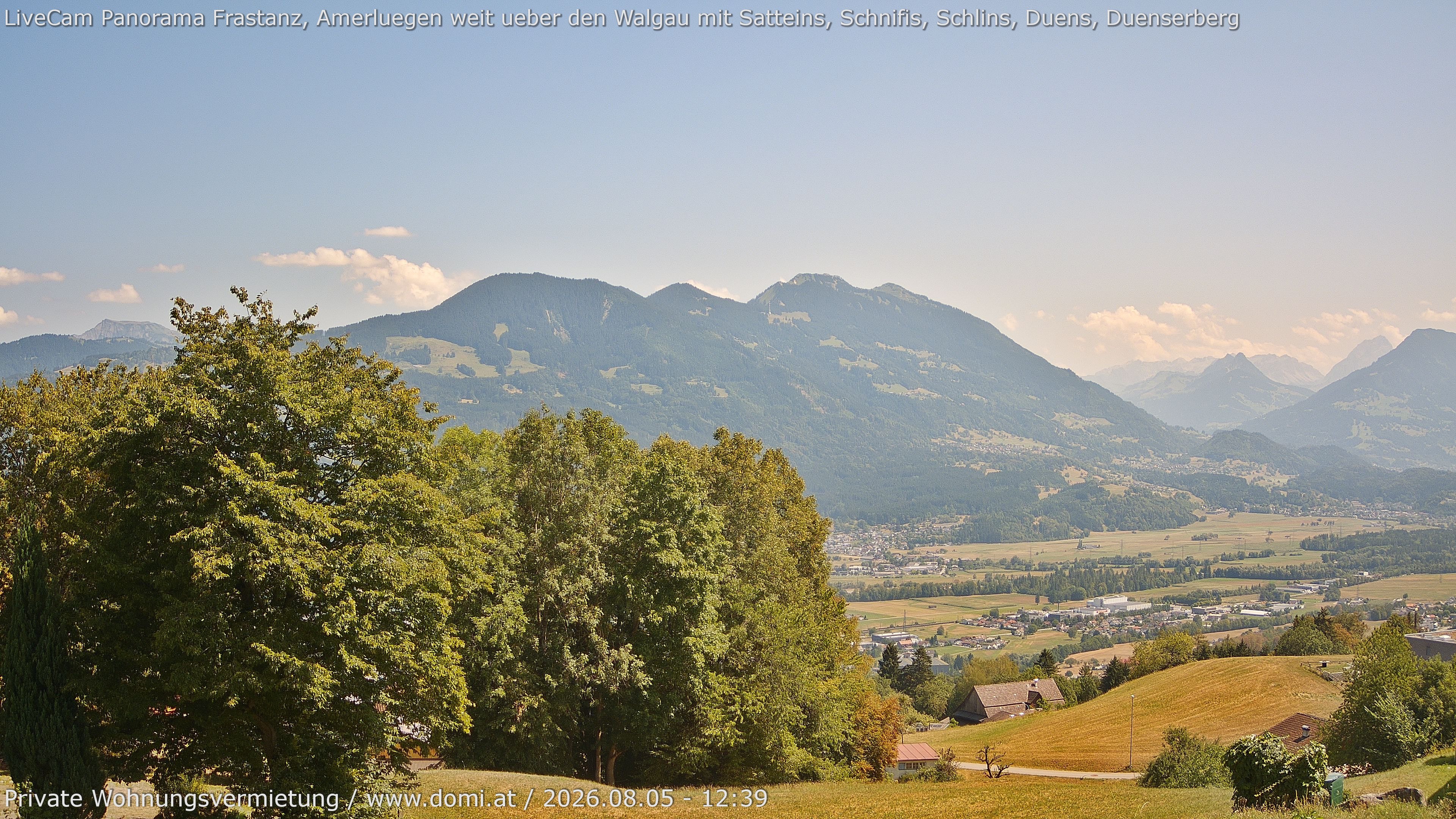 Archiv Foto Webcam Ausblick von Amerlügen bei Frastanz