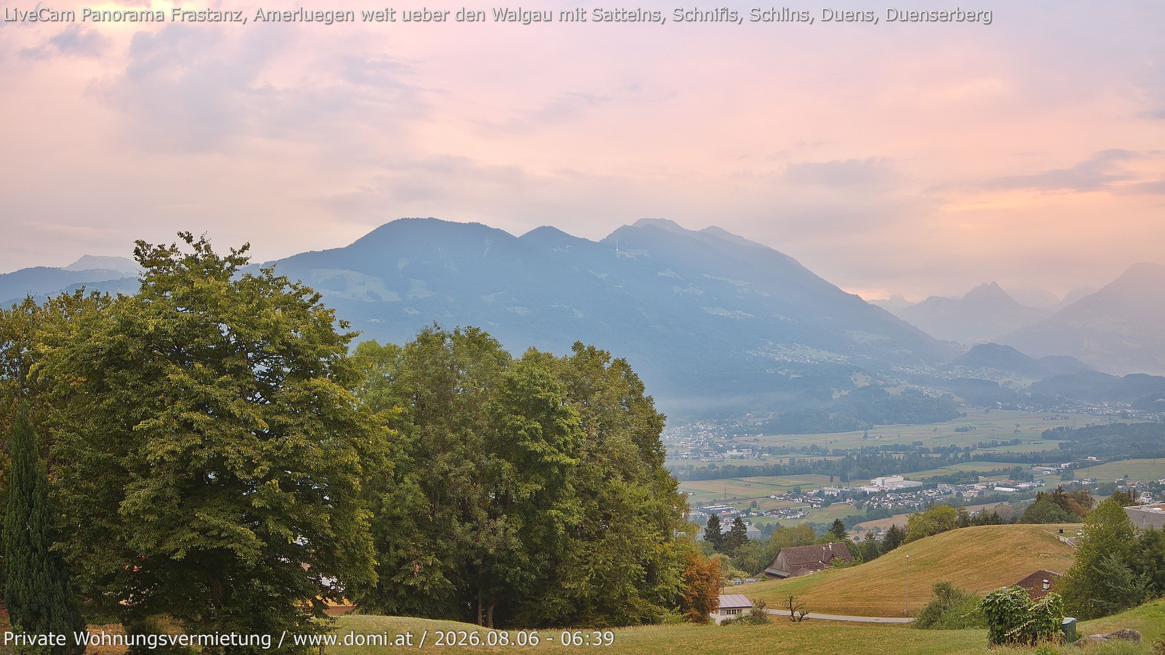 Archiv Foto Webcam Ausblick von Amerlügen bei Frastanz