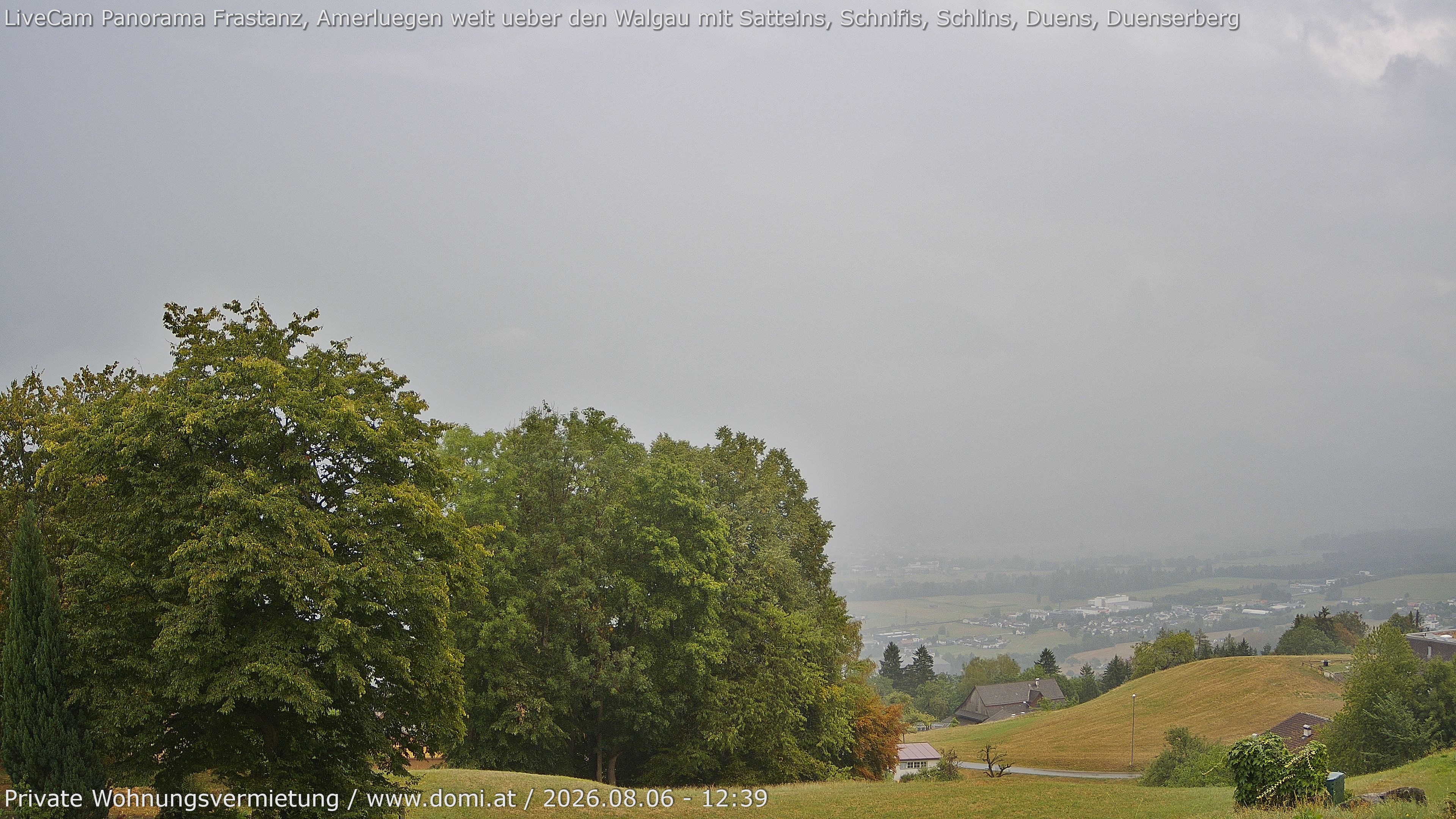 Archiv Foto Webcam Ausblick von Amerlügen bei Frastanz