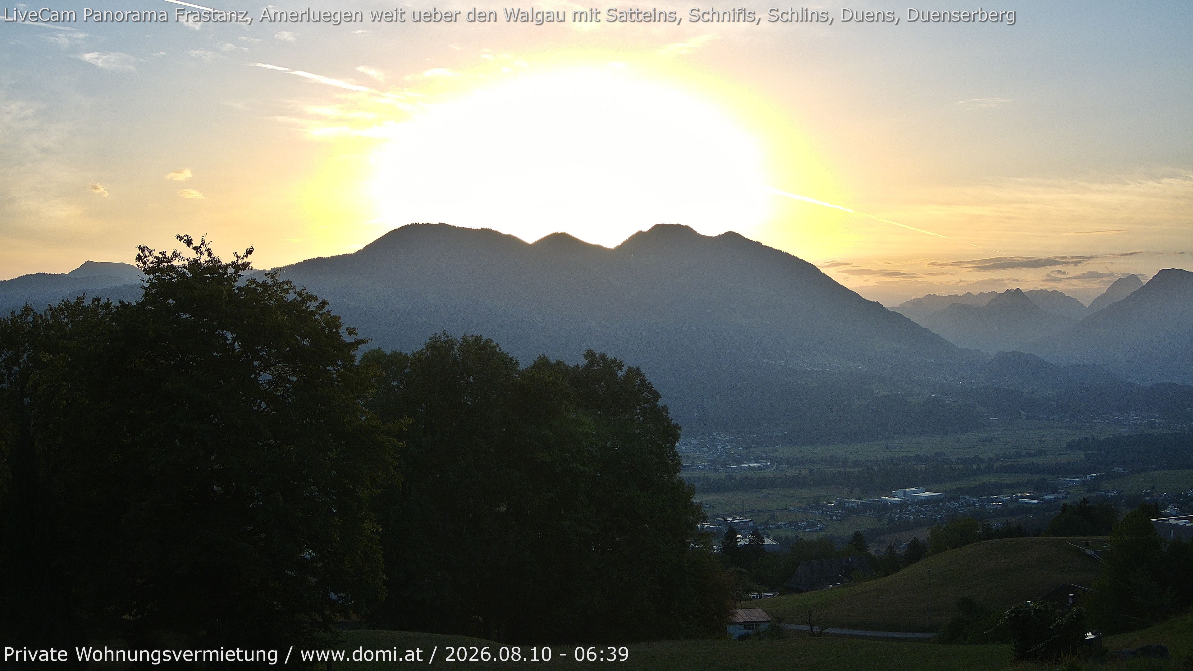 Archiv Foto Webcam Ausblick von Amerlügen bei Frastanz