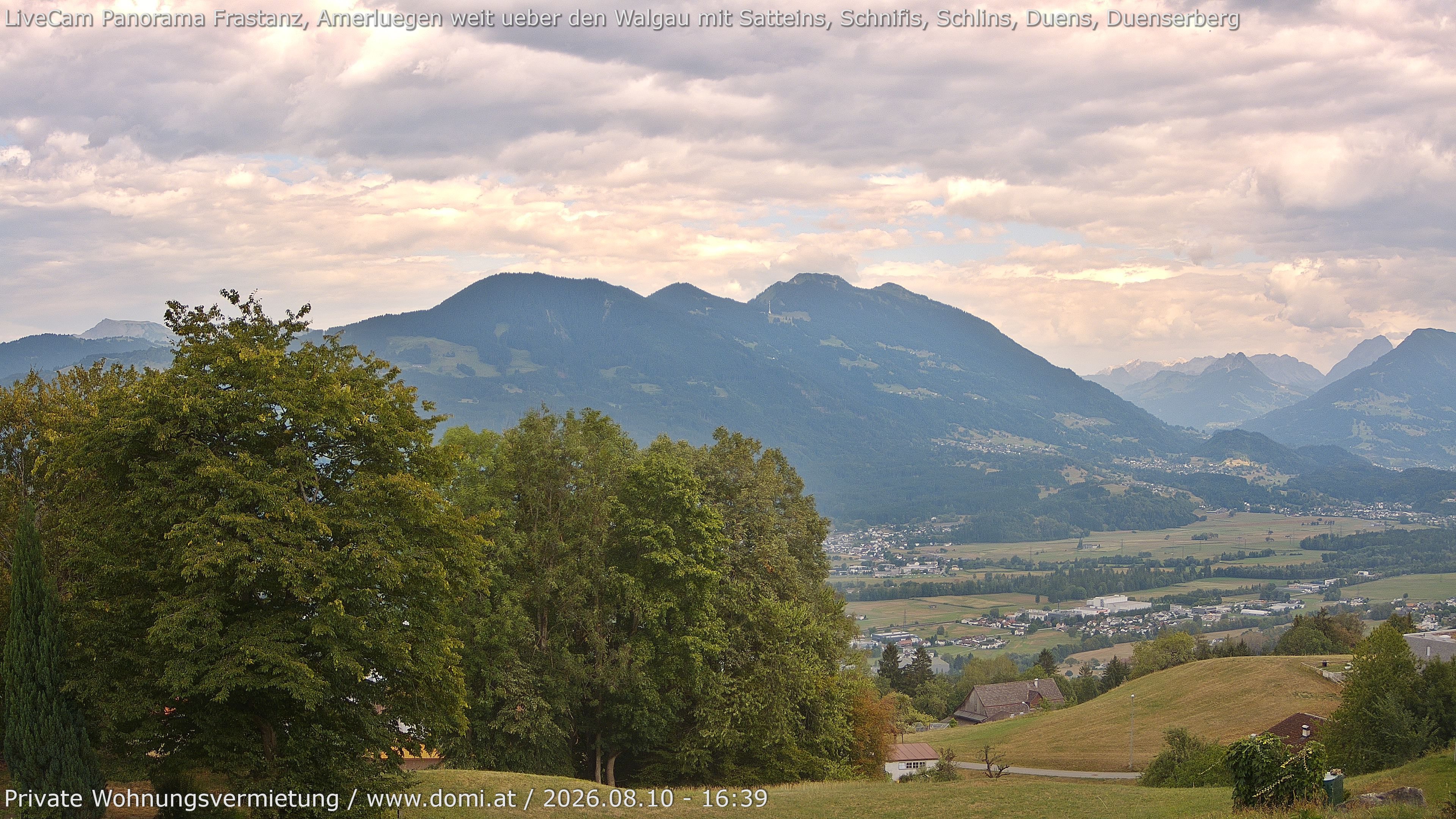 Archiv Foto Webcam Ausblick von Amerlügen bei Frastanz