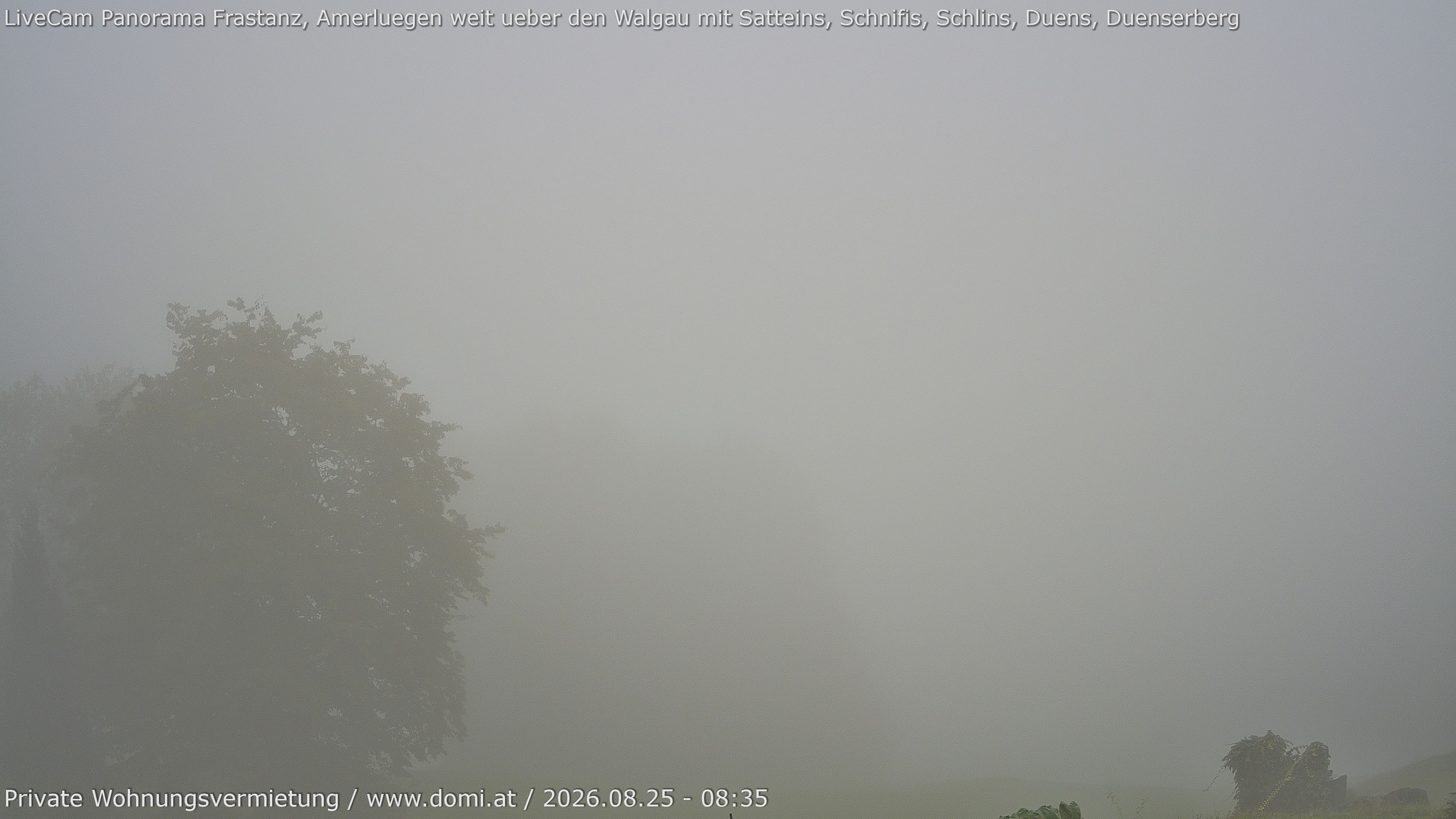 Archiv Foto Webcam Ausblick von Amerlügen bei Frastanz