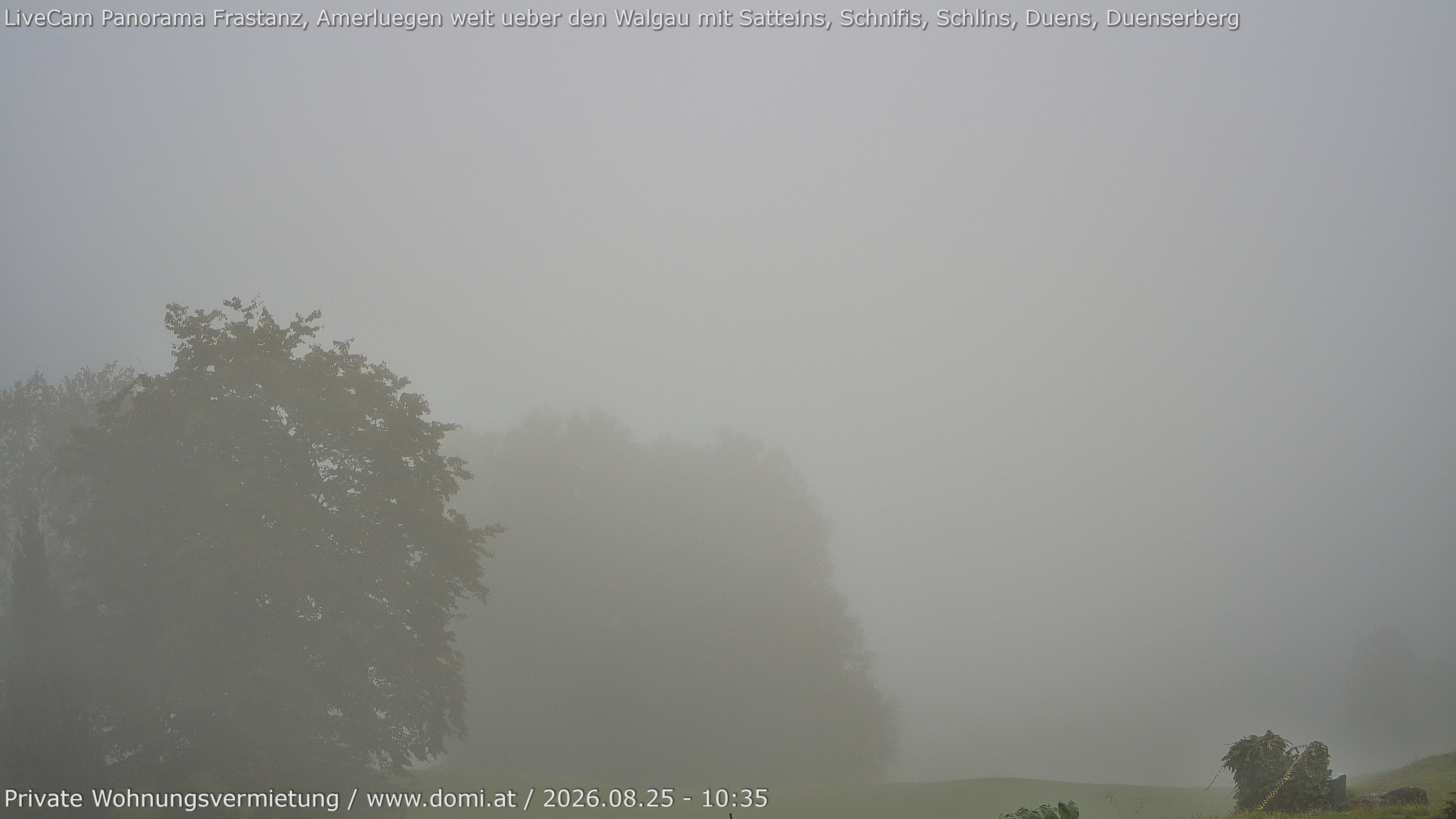 Archiv Foto Webcam Ausblick von Amerlügen bei Frastanz