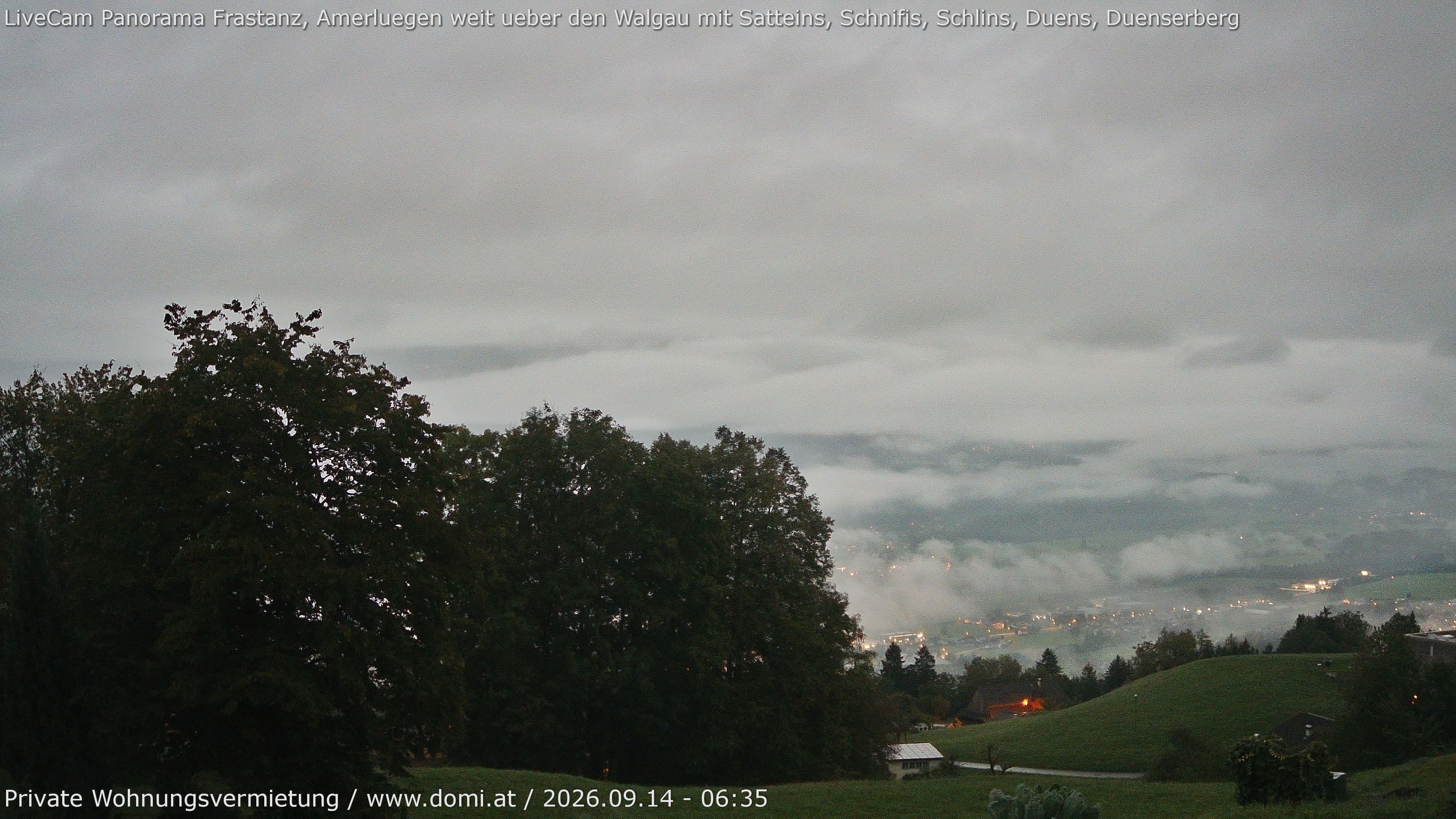 Archiv Foto Webcam Ausblick von Amerlügen bei Frastanz