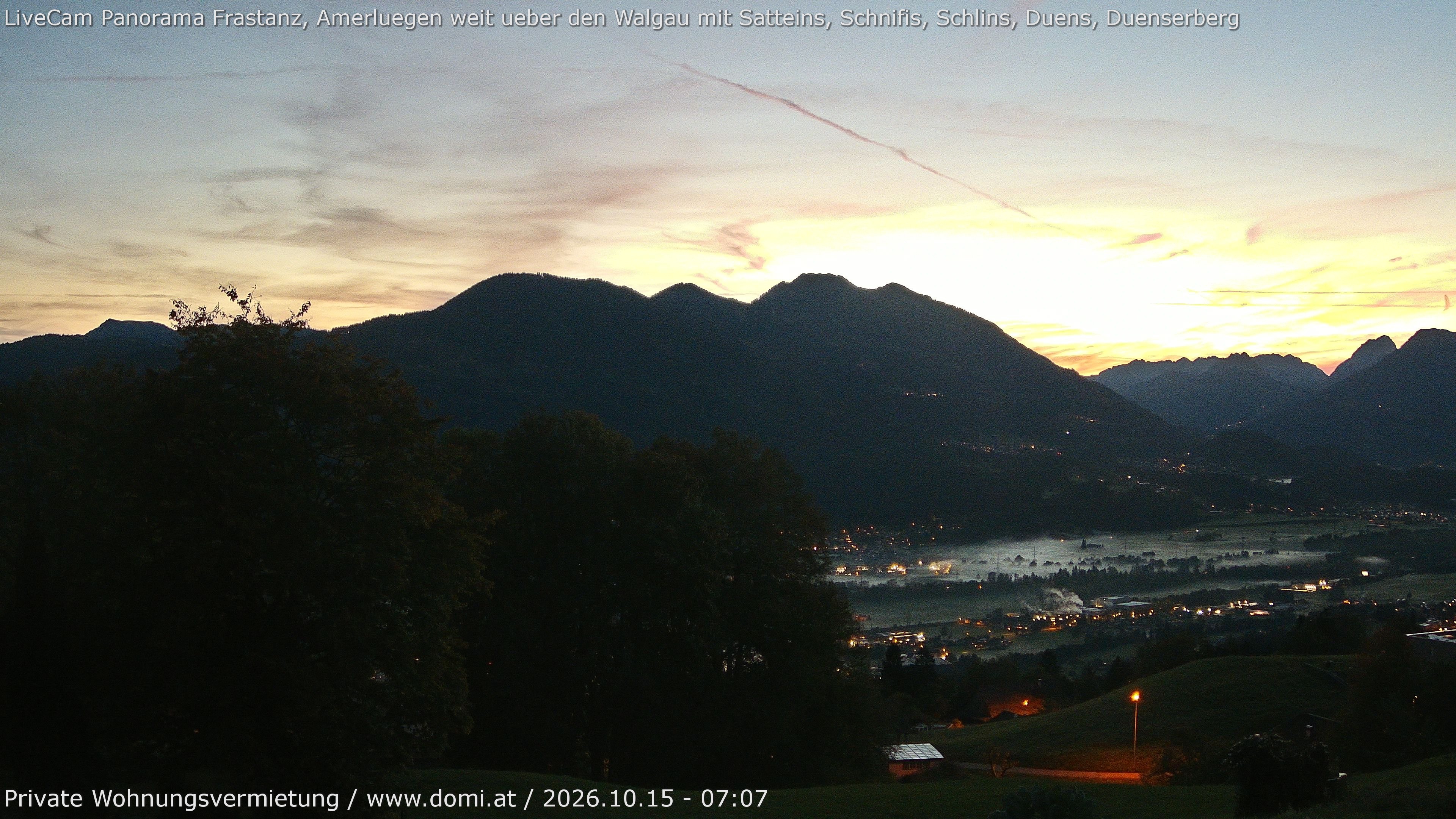 Archiv Foto Webcam Ausblick von Amerlügen bei Frastanz