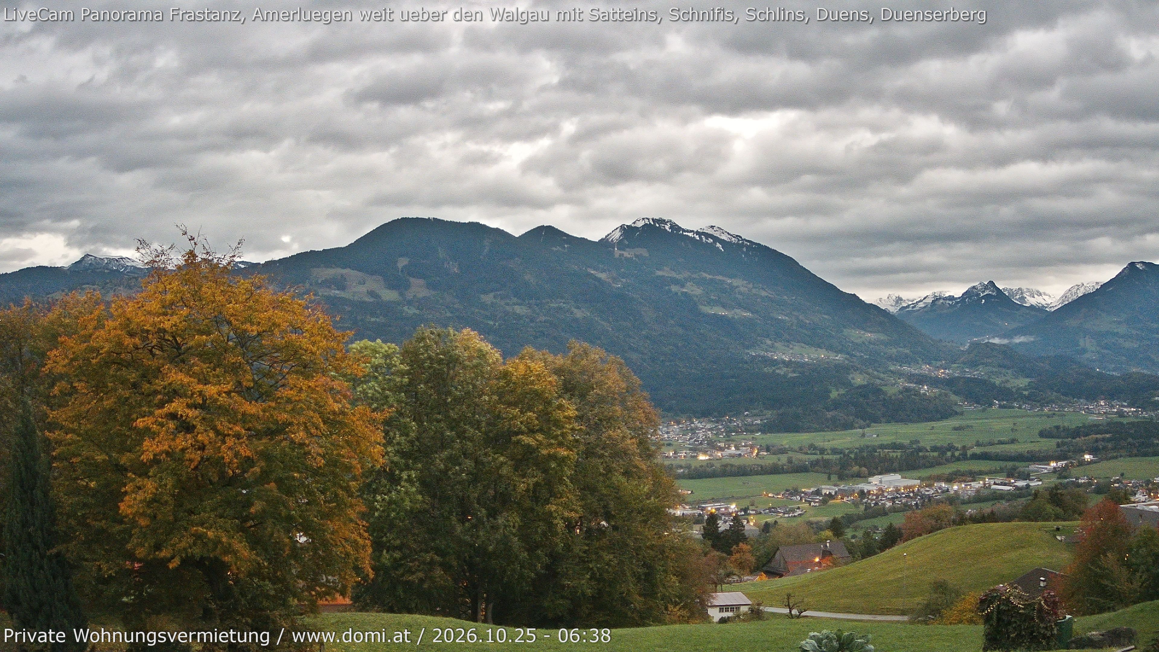 Archiv Foto Webcam Ausblick von Amerlügen bei Frastanz