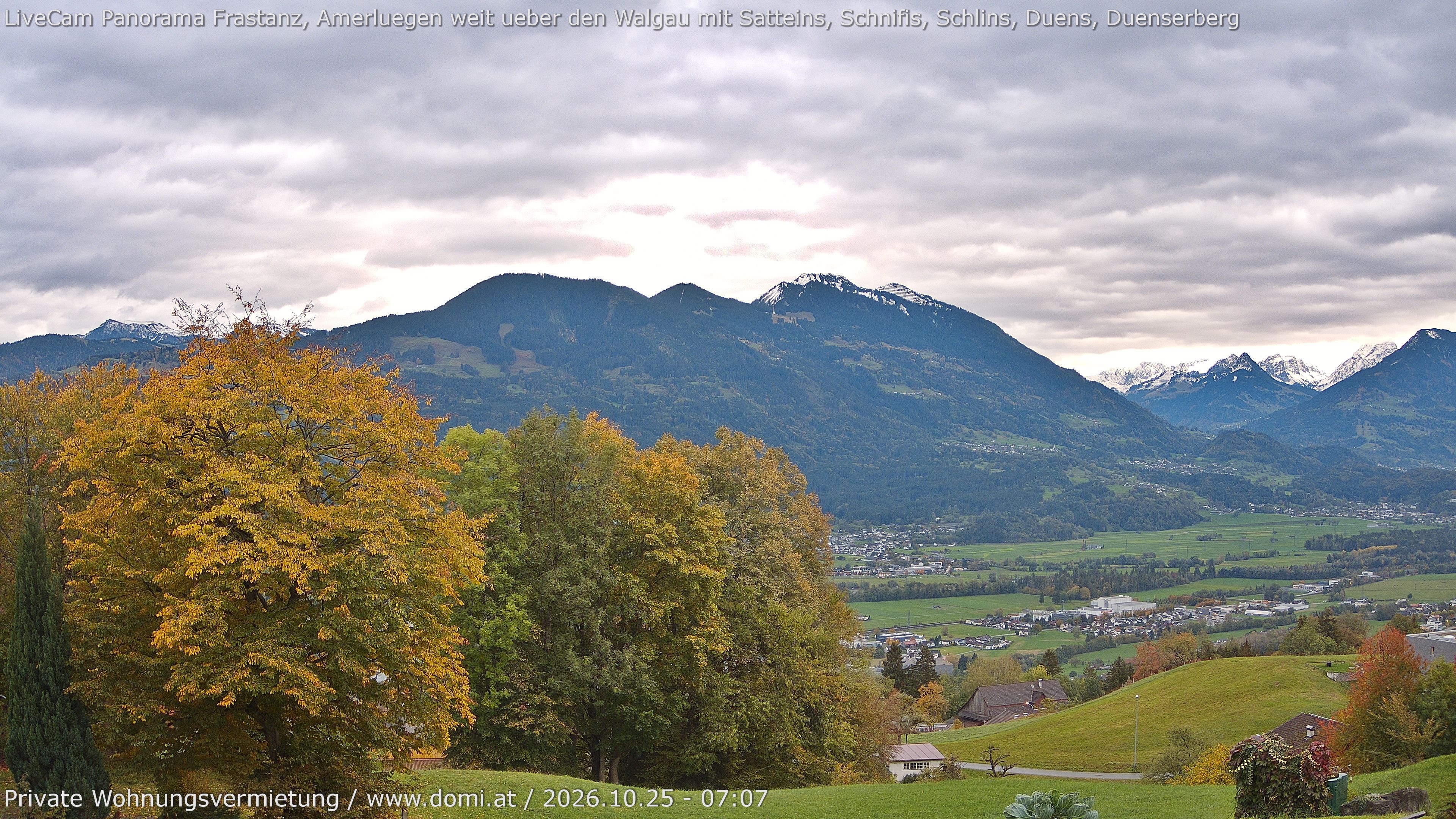 Archiv Foto Webcam Ausblick von Amerlügen bei Frastanz