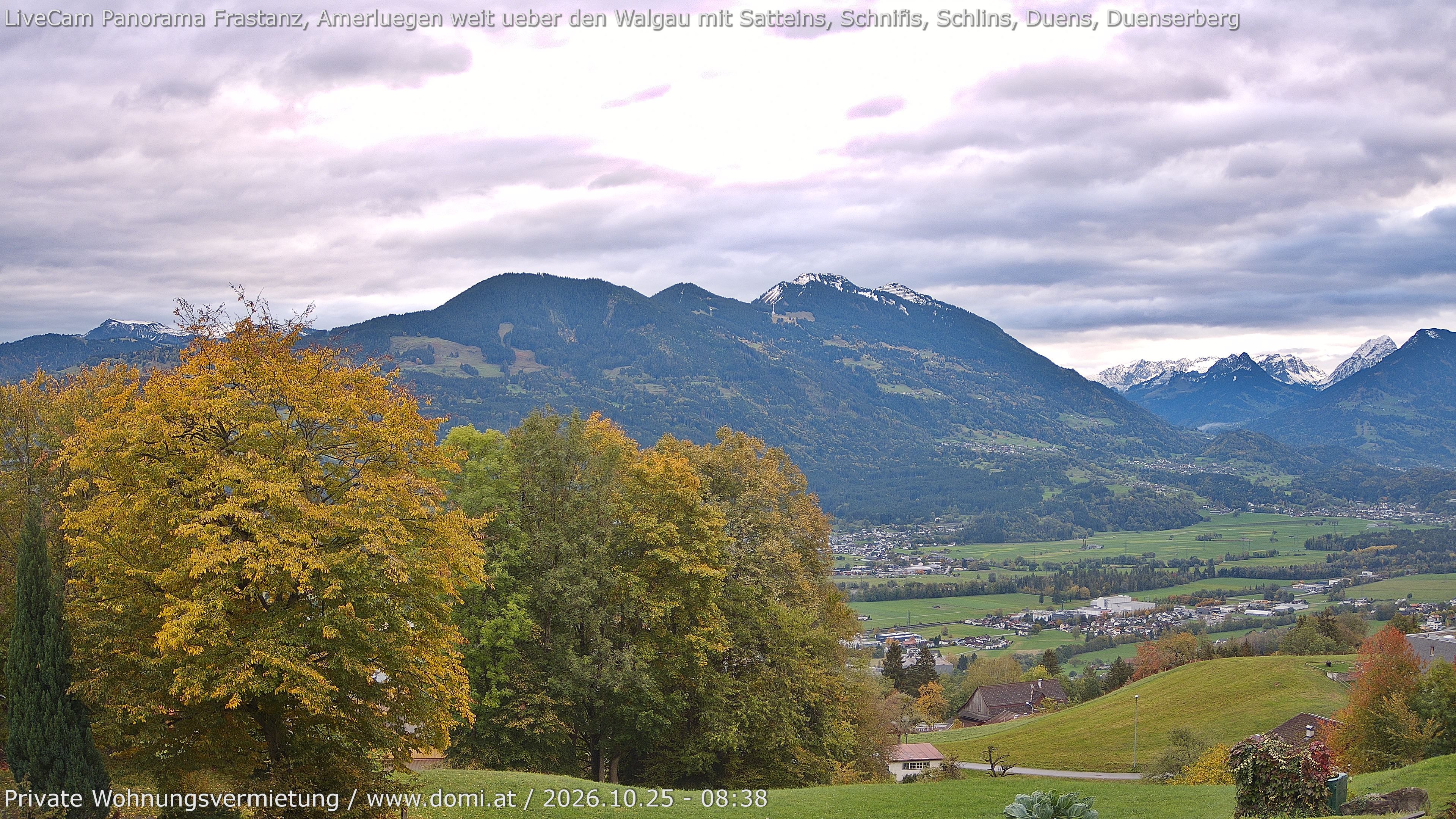 Archiv Foto Webcam Ausblick von Amerlügen bei Frastanz