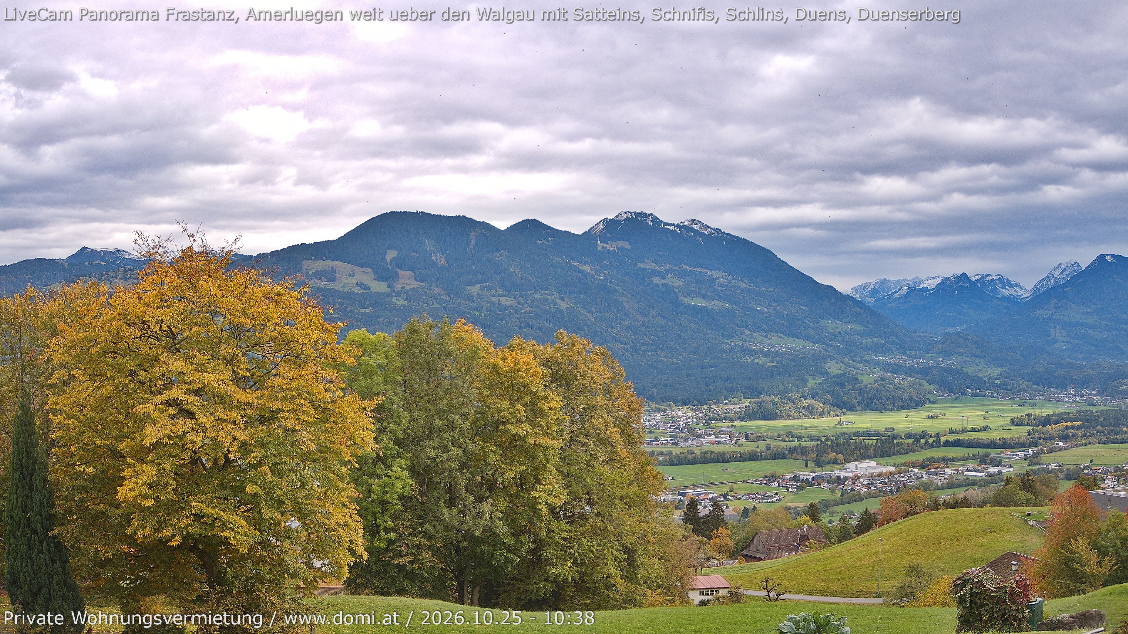 Archiv Foto Webcam Ausblick von Amerlügen bei Frastanz