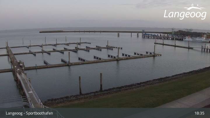 Archiv Foto Webcam Hafen Langeoog