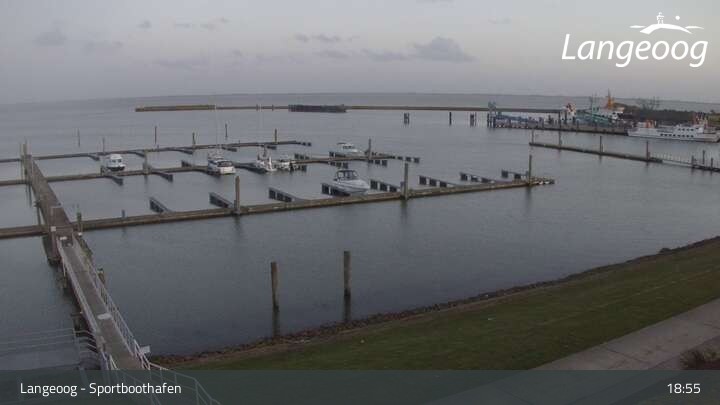 Archiv Foto Webcam Hafen Langeoog