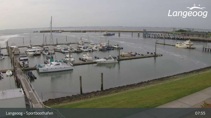 Archiv Foto Webcam Hafen Langeoog