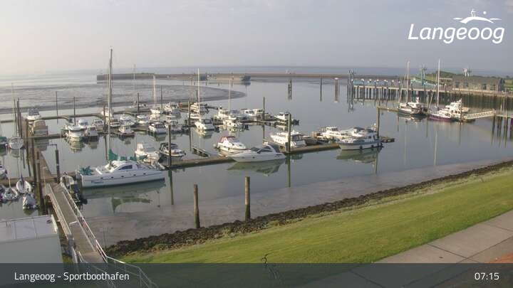 Archiv Foto Webcam Hafen Langeoog