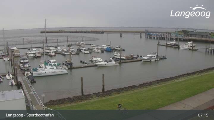 Archiv Foto Webcam Hafen Langeoog