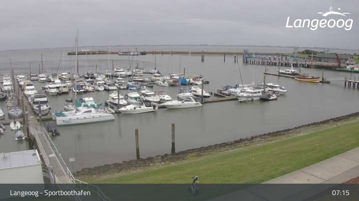 Archiv Foto Webcam Hafen Langeoog