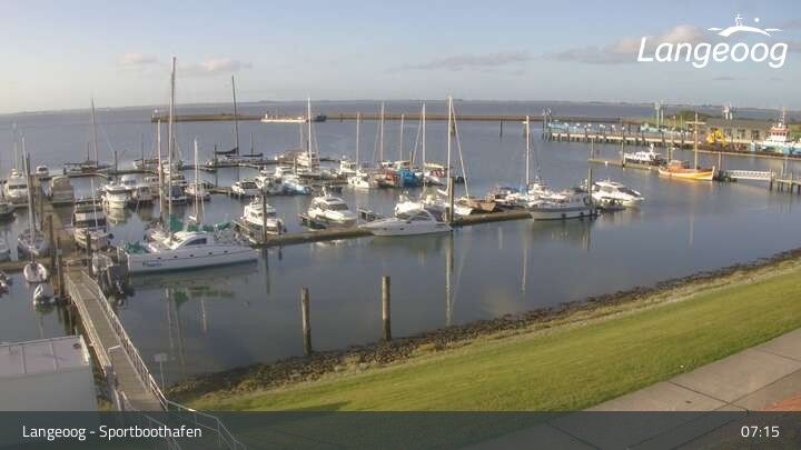 Archiv Foto Webcam Hafen Langeoog