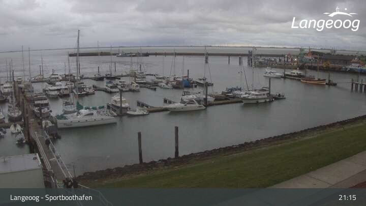 Archiv Foto Webcam Hafen Langeoog