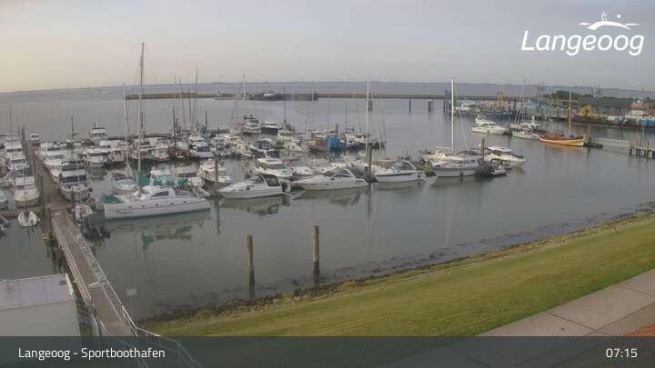 Archiv Foto Webcam Hafen Langeoog