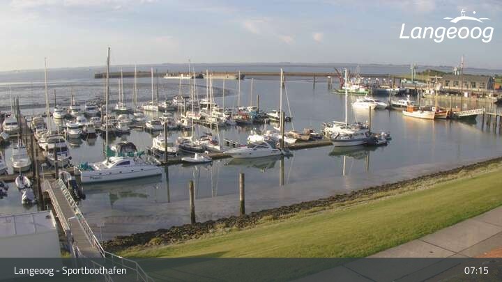 Archiv Foto Webcam Hafen Langeoog