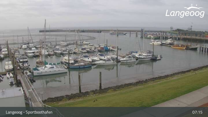 Archiv Foto Webcam Hafen Langeoog