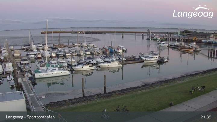 Archiv Foto Webcam Hafen Langeoog