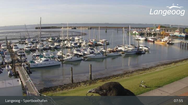Archiv Foto Webcam Hafen Langeoog