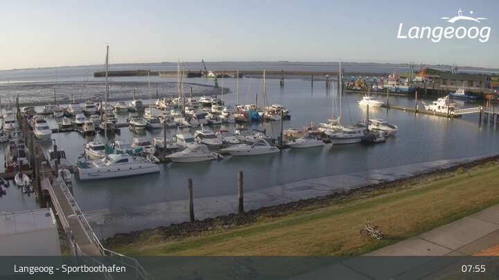 Archiv Foto Webcam Hafen Langeoog