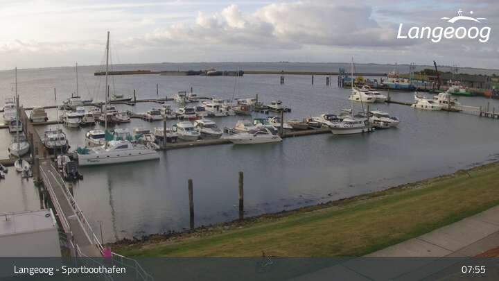 Archiv Foto Webcam Hafen Langeoog