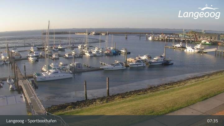 Archiv Foto Webcam Hafen Langeoog
