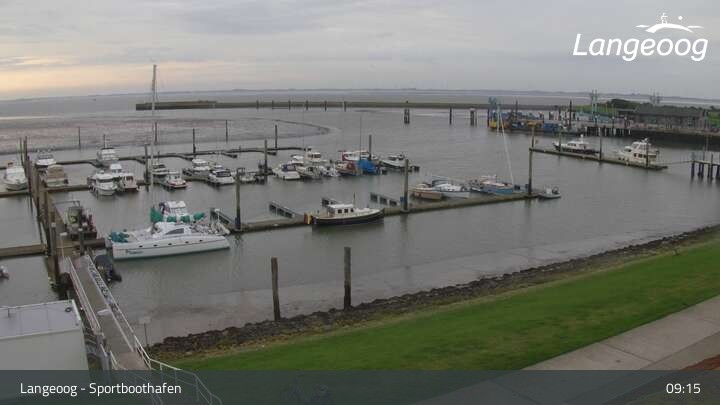 Archiv Foto Webcam Hafen Langeoog