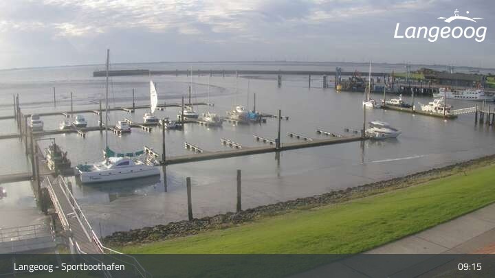 Archiv Foto Webcam Hafen Langeoog