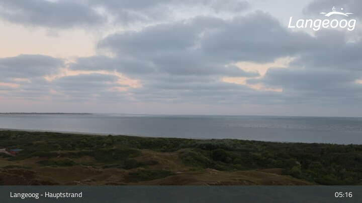 Archived image Webcam View of Langeoog Beach