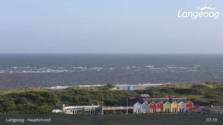 Archived image Webcam View of Langeoog Beach