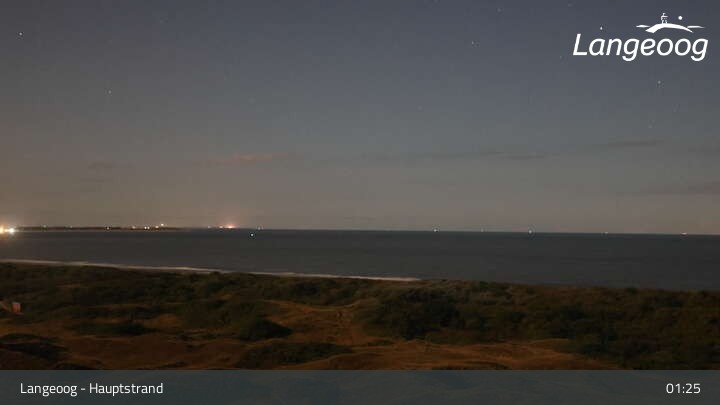Archived image Webcam View of Langeoog Beach
