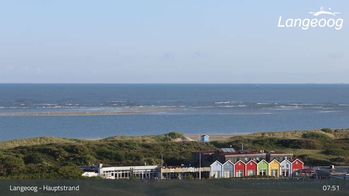 Archived image Webcam View of Langeoog Beach