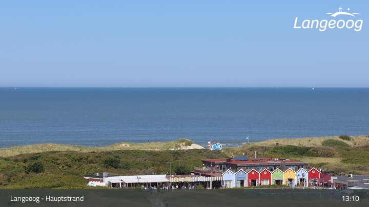 Archived image Webcam View of Langeoog Beach