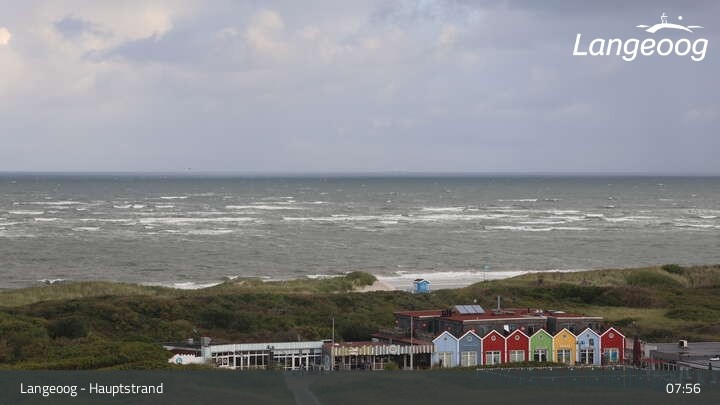 Archived image Webcam View of Langeoog Beach