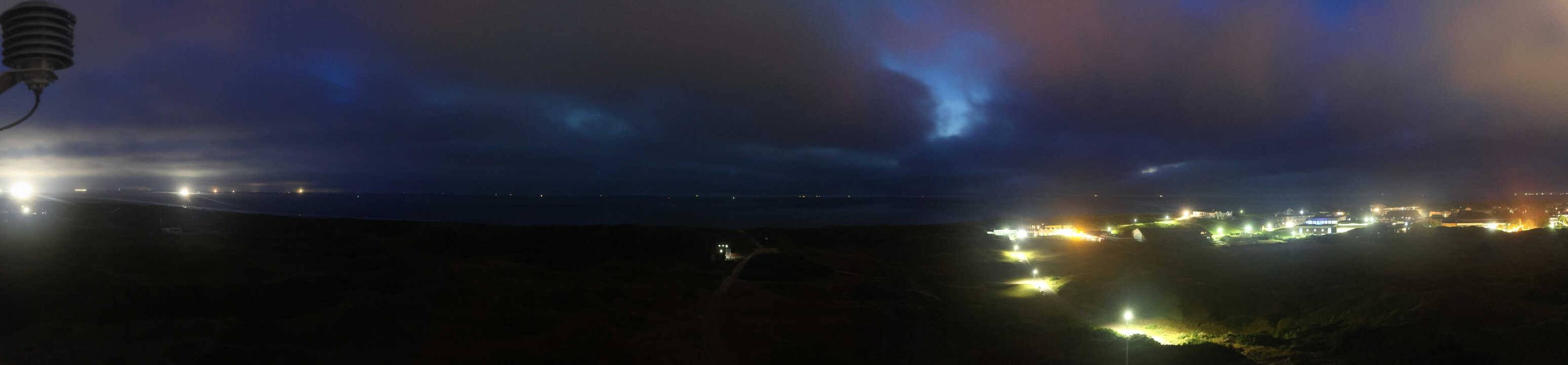 Archived image Webcam Panorama view to the beach of Langeoog