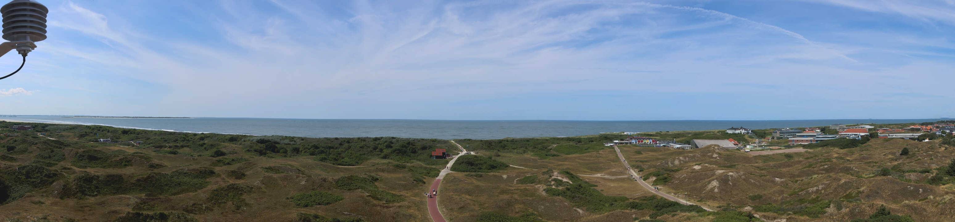 Archiv Foto Webcam Panoramablick über den Badestrand Langeoog