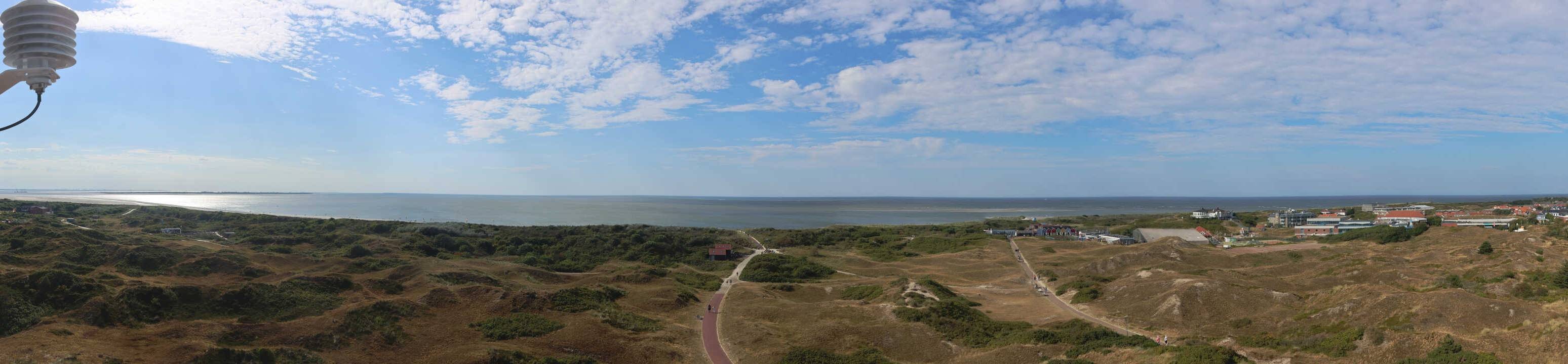 Archiv Foto Webcam Panoramablick über den Badestrand Langeoog