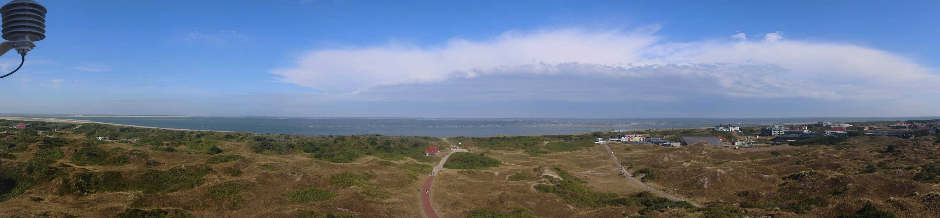 Archiv Foto Webcam Panoramablick über den Badestrand Langeoog