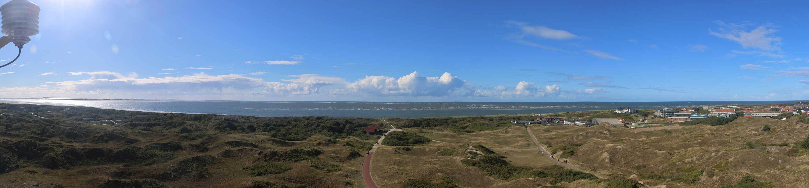 Archiv Foto Webcam Panoramablick über den Badestrand Langeoog