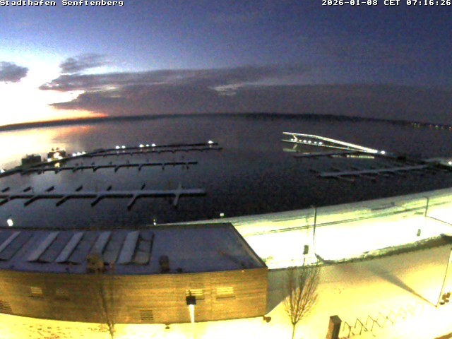 Archiv Foto Webcam Blick auf den Stadthafen und den Senftenberger See