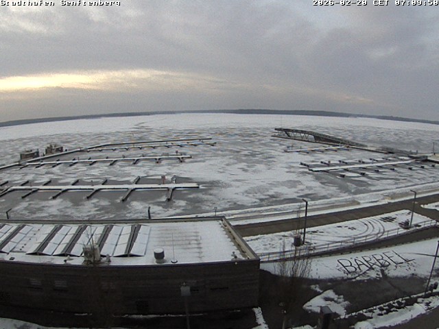 Archiv Foto Webcam Blick auf den Stadthafen und den Senftenberger See