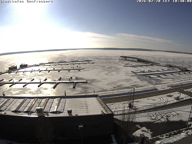 Archiv Foto Webcam Blick auf den Stadthafen und den Senftenberger See